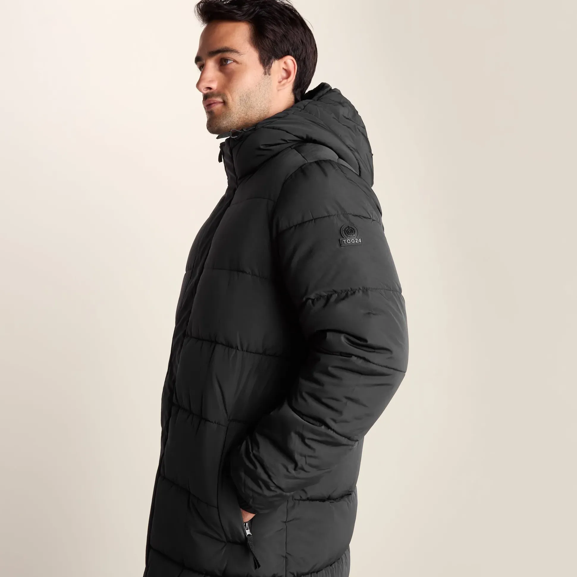 Langrick Mens Long Insulated Jacket - Black