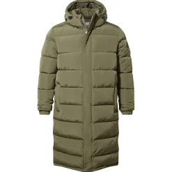Langrick Mens Long Insulated Jacket - Khaki