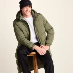Langrick Mens Long Insulated Jacket - Khaki