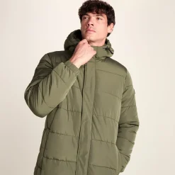 Langrick Mens Long Insulated Jacket - Khaki