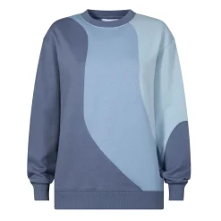 Lawla Womens Oversized Supersoft Sweat - Smokey Blue