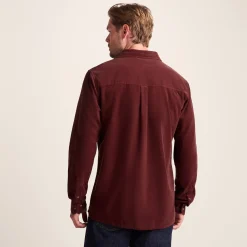 Lenny Mens Long Sleeve Lightweight Corduroy Shirt - Port