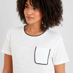 Liana Womens 100% Cotton Supersoft T-Shirt - Optic White