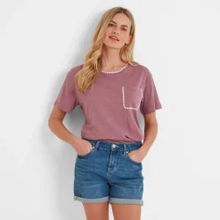 Liana Womens 100% Cotton Supersoft T-Shirt - Mauve