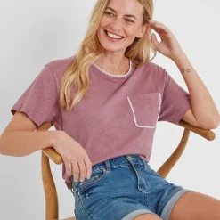 Liana Womens 100% Cotton Supersoft T-Shirt - Mauve