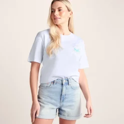 London Womens 100% Cotton Supersoft Relaxed Fit T-Shirt - Optic White