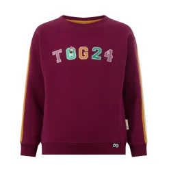 Lonk Shaun the Sheep Kids Supersoft Graphic Crew Neck Sweatshirt - Beetroot Red