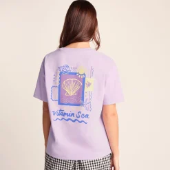 Lupin Womens Relaxed Fit Supersoft Emmy Lupin T-Shirt - Lilac Blossom