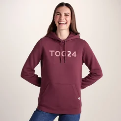 Magdalen Womens Supersoft Overhead Hoody - Burgundy