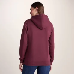 Magdalen Womens Supersoft Overhead Hoody - Burgundy