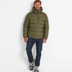 Maloney Mens Wind Resistant Insulated Jacket - Khaki