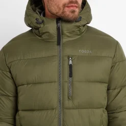 Maloney Mens Wind Resistant Insulated Jacket - Khaki