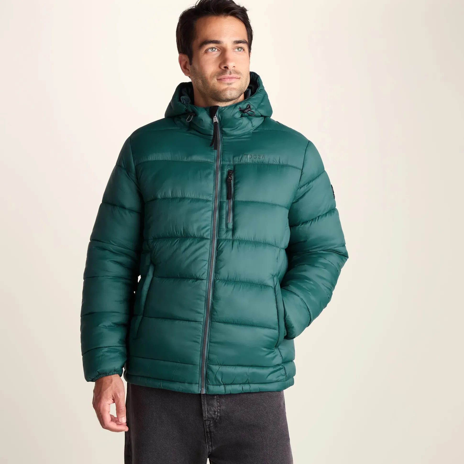 Maloney Mens Wind Resistant Insulated Jacket - Dark Turquoise