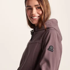 Marina Womens Long Water Resistant Softshell Jacket - Dark Mauve