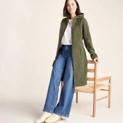 Marina Womens Long Water Resistant Softshell Jacket - Khaki