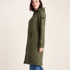 Marina Womens Long Water Resistant Softshell Jacket - Khaki
