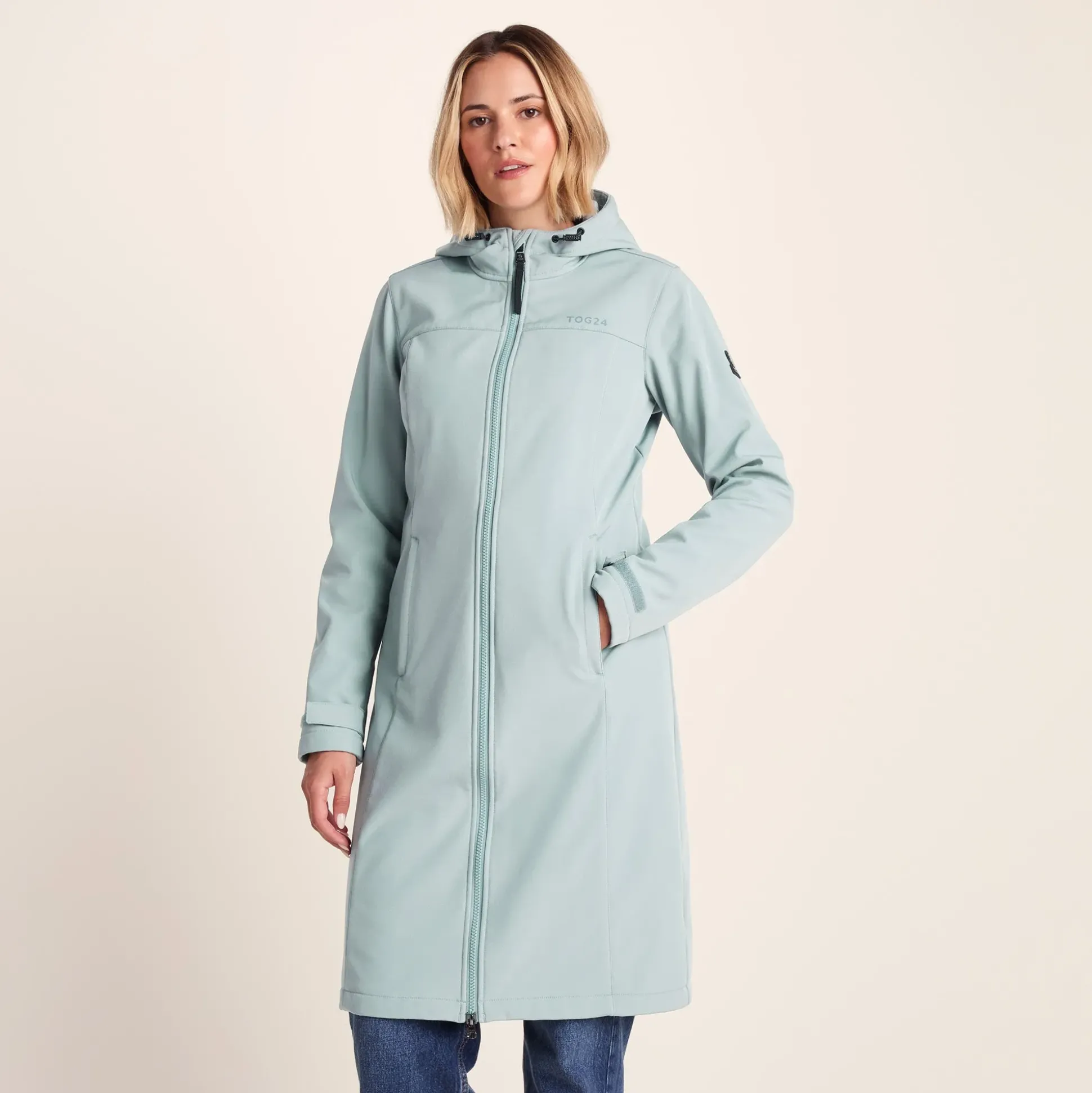 Marina Womens Long Water Resistant Softshell Jacket - Misty Grey