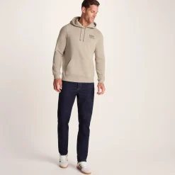 Marsden Mens Supersoft Knit Look Fleece Hoody - Hazelnut