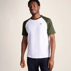 McGill Mens 100% Cotton Supersoft T-Shirt - Forage Green/Optic White