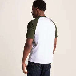 McGill Mens 100% Cotton Supersoft T-Shirt - Forage Green/Optic White
