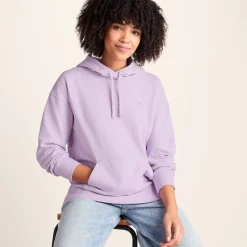 Meera Womens 100% Cotton Relaxed Fit Hoody - Lilac Blossom