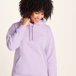 Meera Womens 100% Cotton Relaxed Fit Hoody - Lilac Blossom