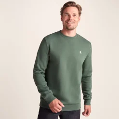 Mellor Mens Supersoft Cotton Rich Sweat - Light Forest