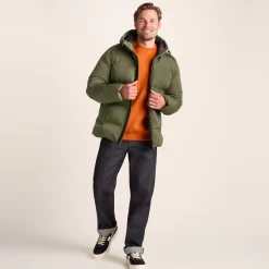 Menka Mens Shower Resistant Insulated Jacket - Khaki