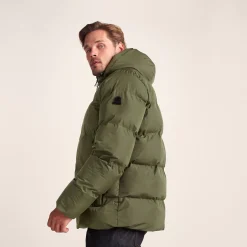 Menka Mens Shower Resistant Insulated Jacket - Khaki
