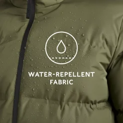 Menka Mens Shower Resistant Insulated Jacket - Khaki