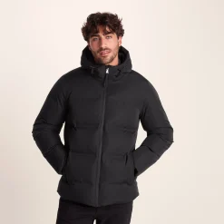 Menka Mens Shower Resistant Insulated Jacket - Black