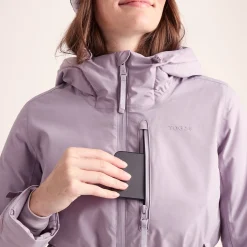 Meribel Womens Performance Waterproof Ski Jacket - Lavender Grey