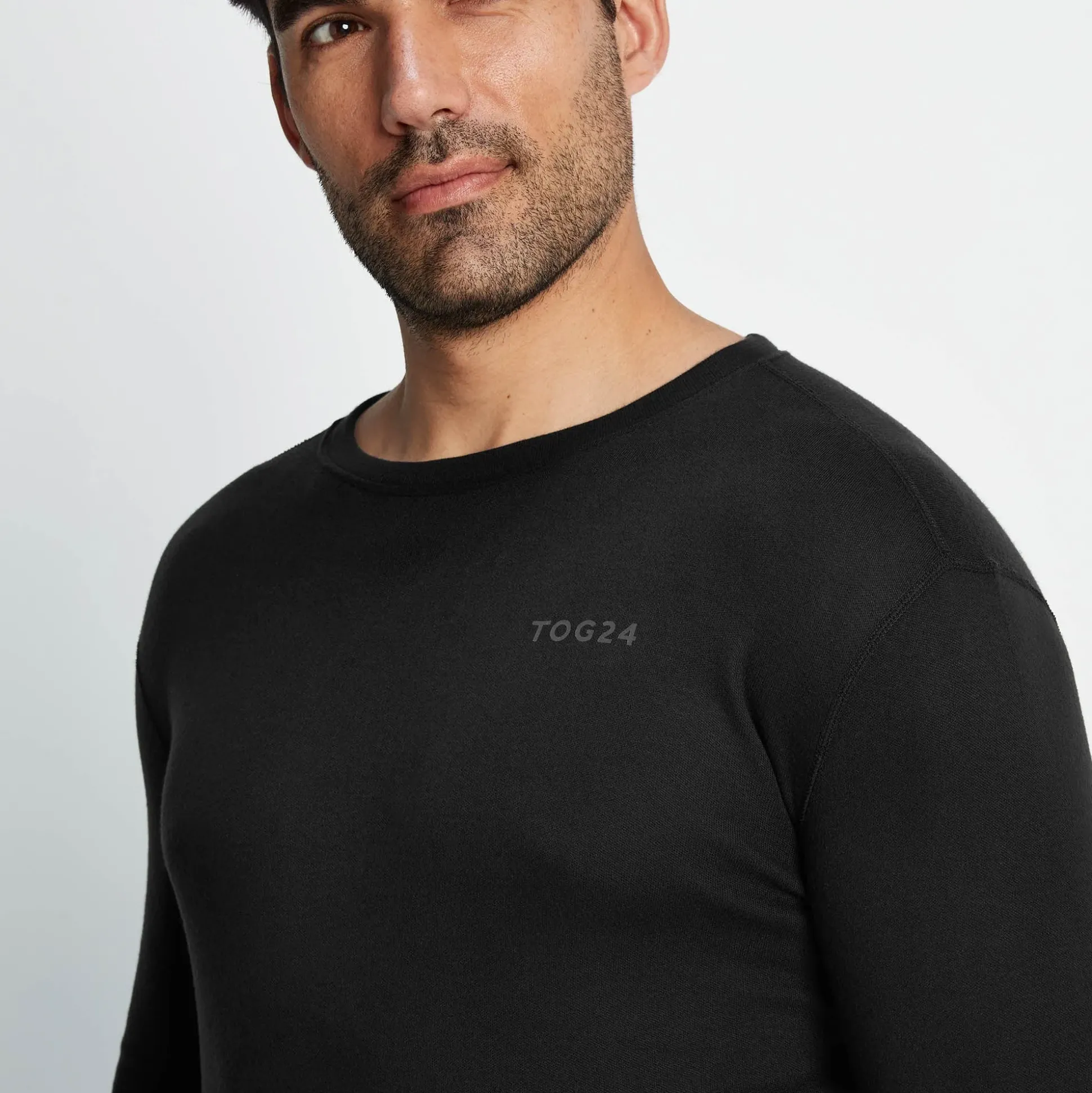 Meru Mens Cashmere Touch Base Layer Set - Black