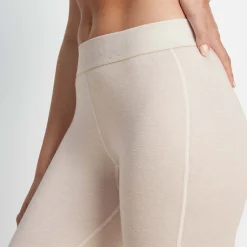 Meru Womens Cashmere Touch Base Layer Leggings - Off White
