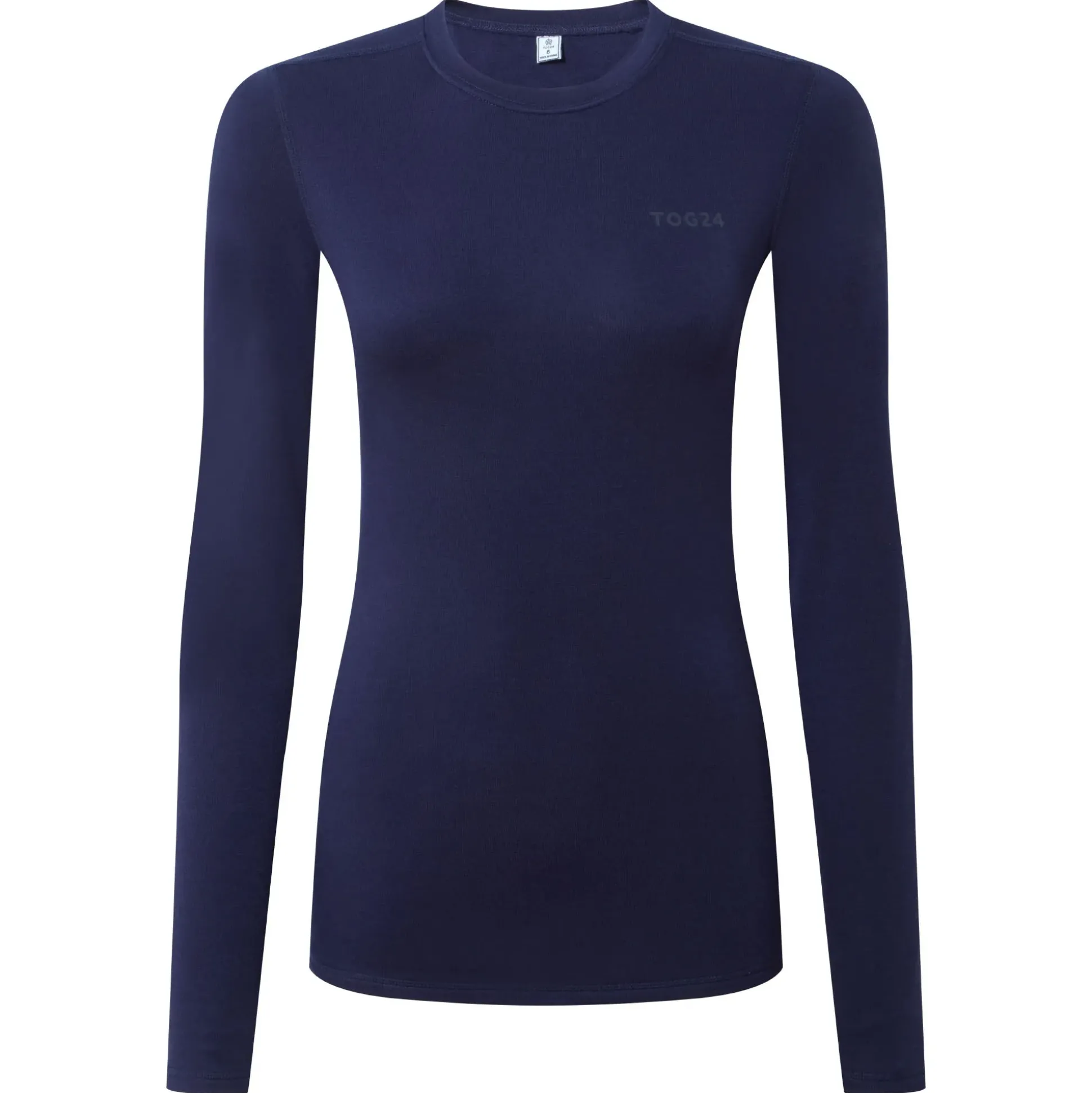 Meru Womens Cashmere Touch Crew Neck Base Layer - Oxford Blue