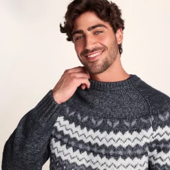 Michael Mens Chunky Knitted Jumper - Dark Indigo Marl