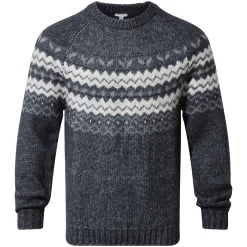 Michael Mens Chunky Knitted Jumper - Dark Indigo Marl