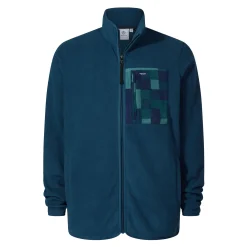 Miles Mens Relaxed Fit Microfleece Jacket - Inky Blue