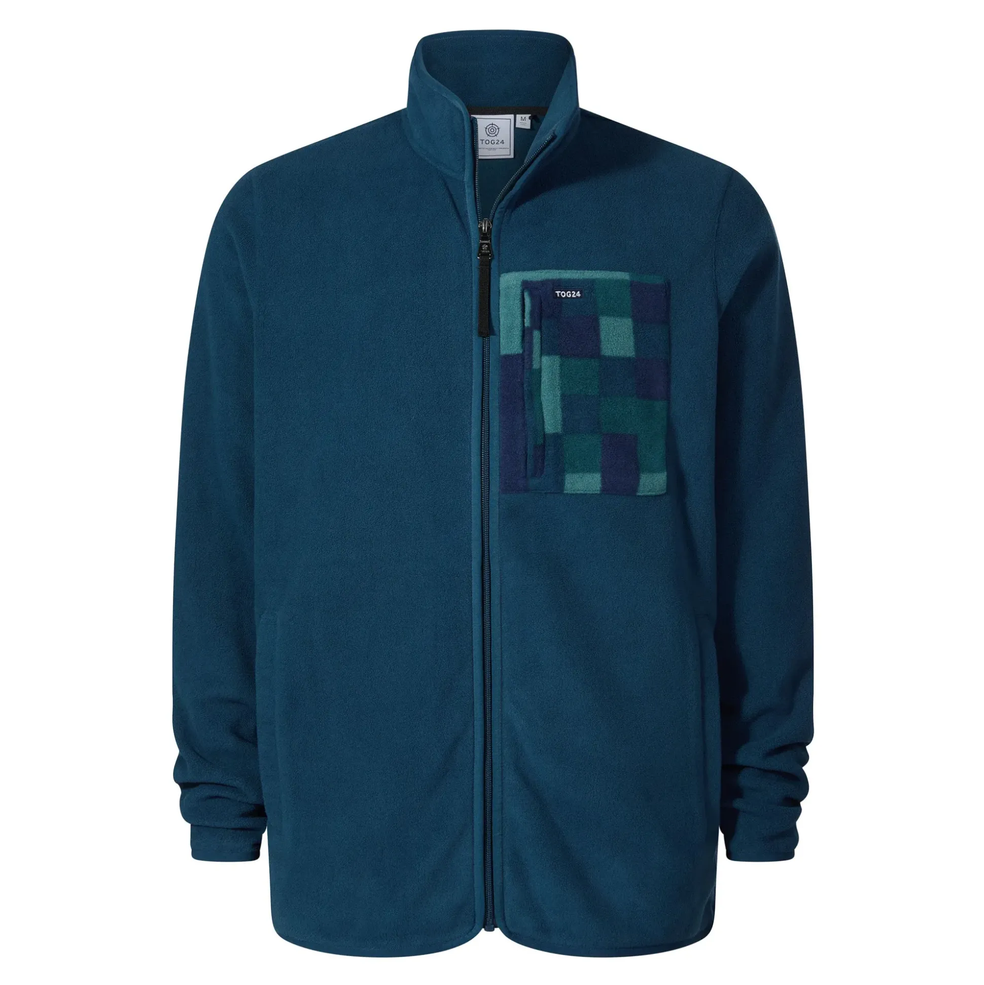 Miles Mens Relaxed Fit Microfleece Jacket - Inky Blue