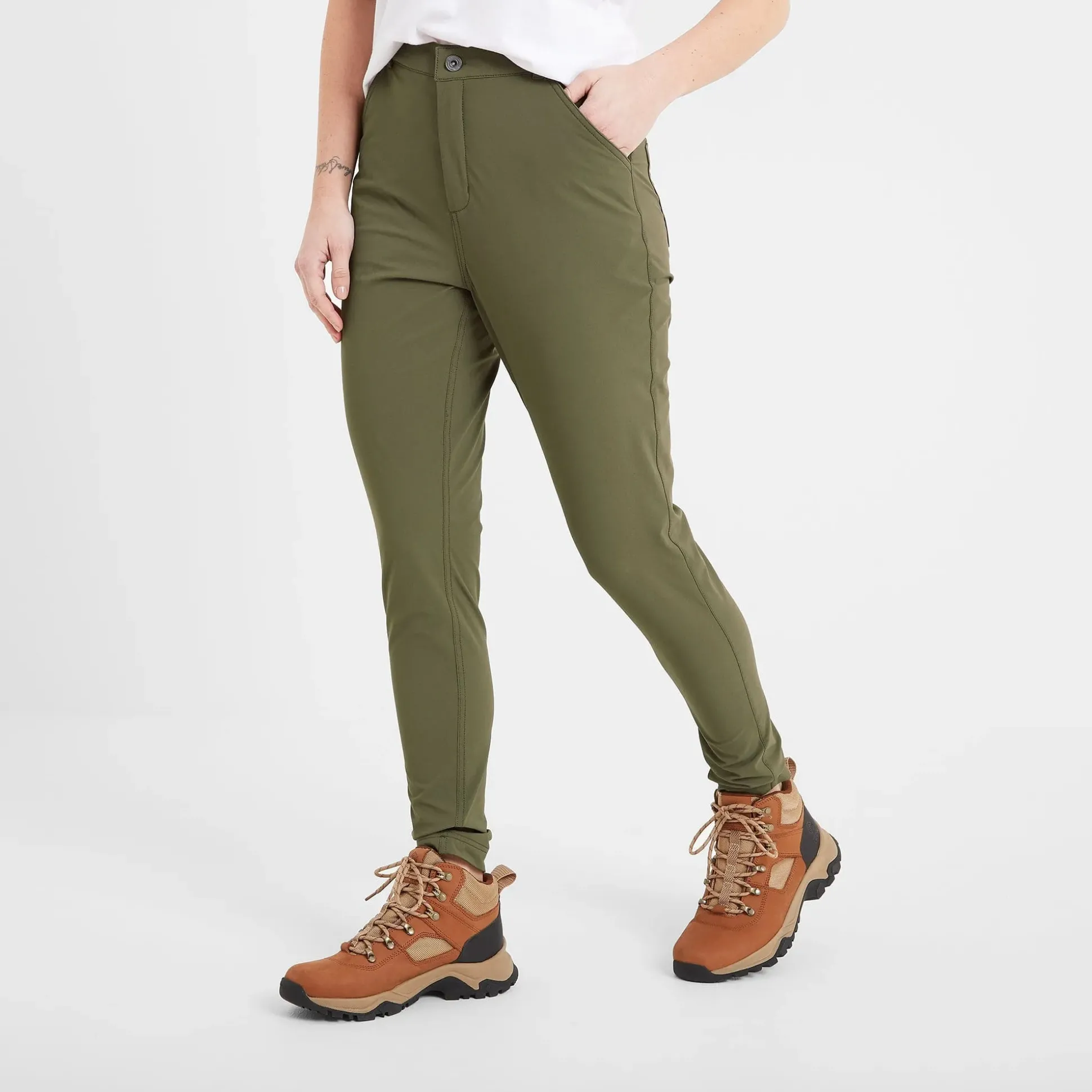 Milton Womens Water Resistant Slim Trouser Regular - Khaki