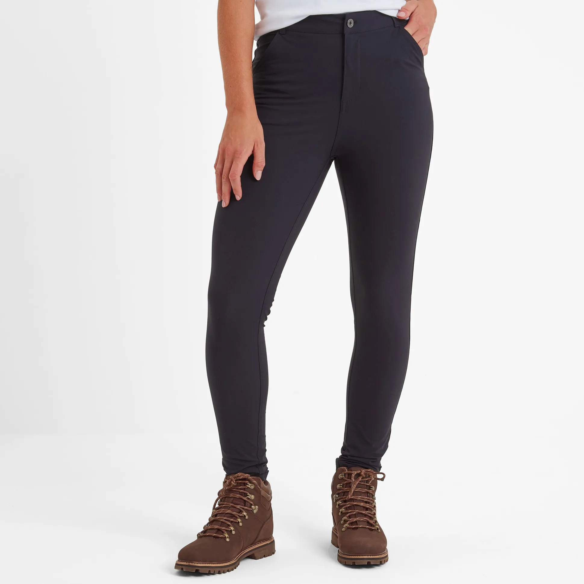 Milton Womens Water Resistant Slim Trouser Long - Black