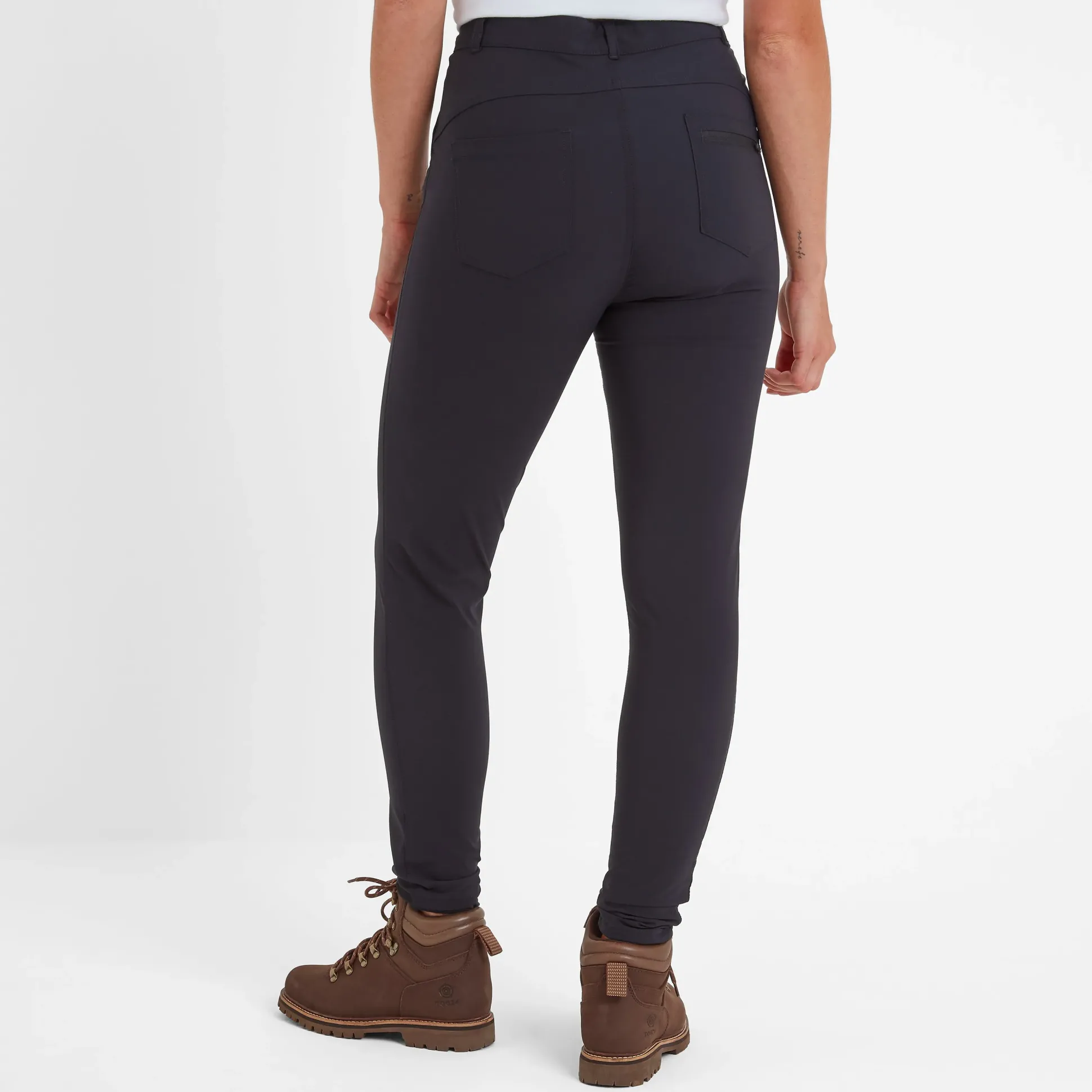 Milton Womens Water Resistant Slim Trouser Long - Black
