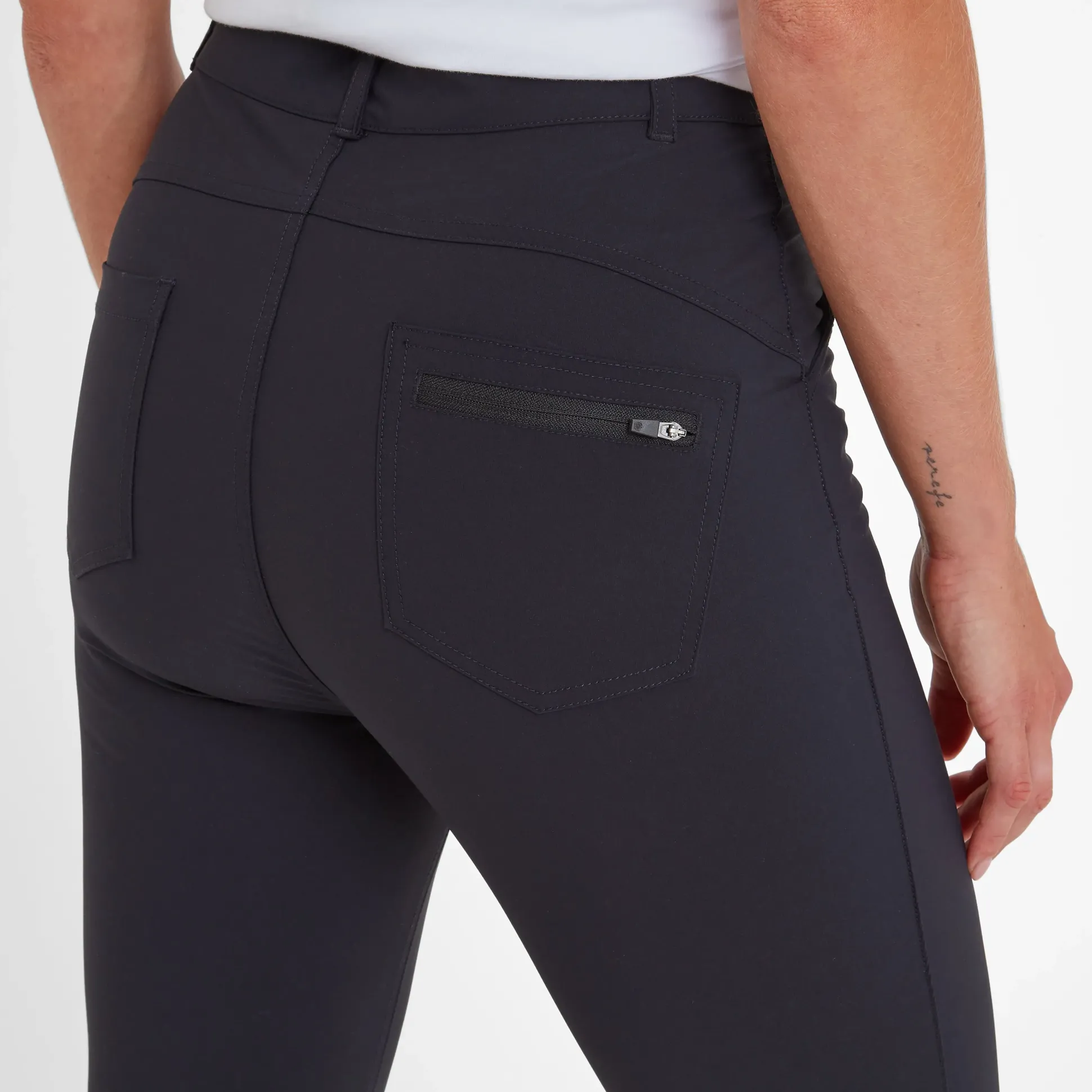 Milton Womens Water Resistant Slim Trouser Long - Black
