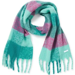Miyara Woven Scarf - Berry Check