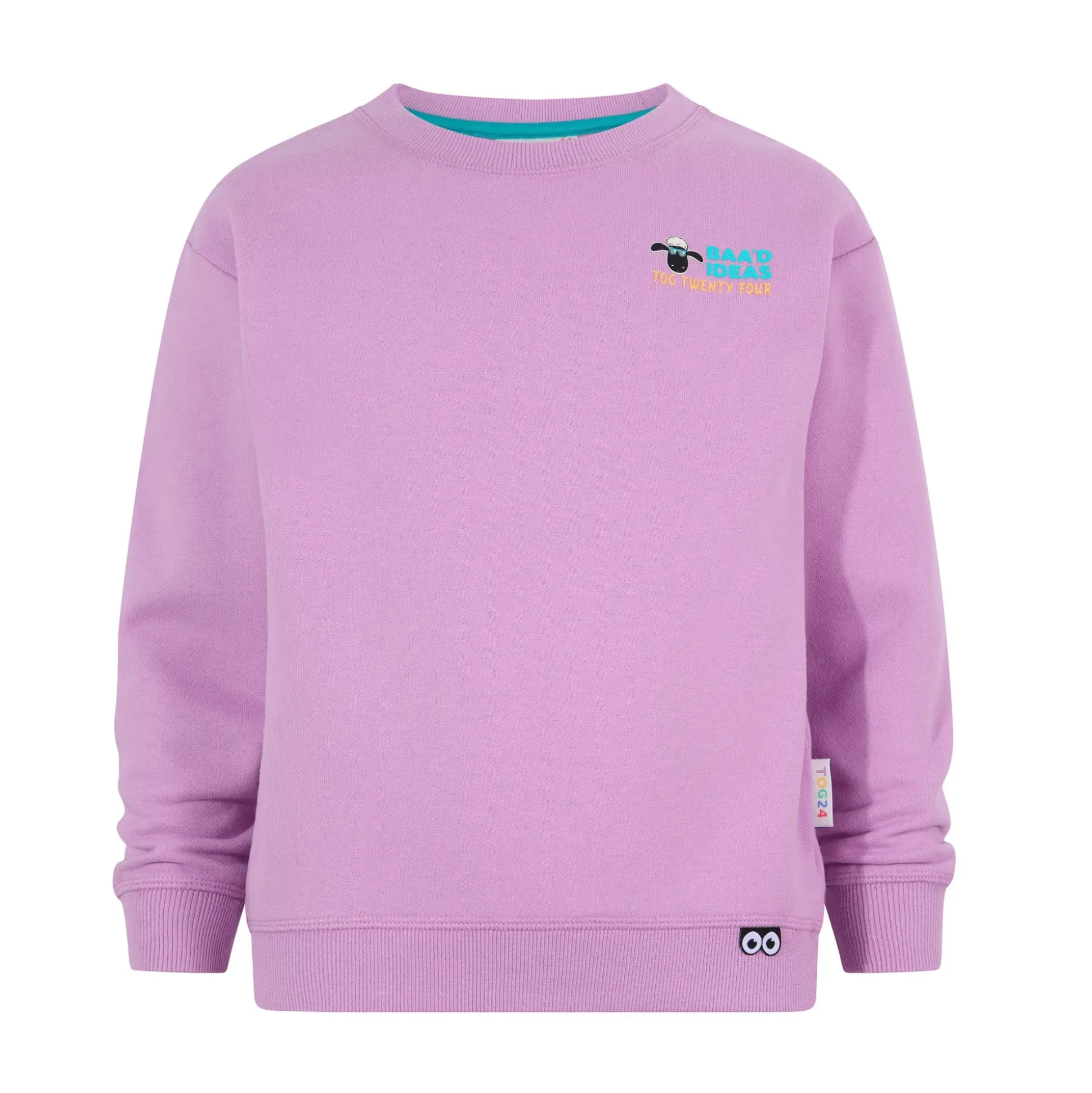 Montadale Kids Shaun the Sheep Crew Sweat - Lilac Haze