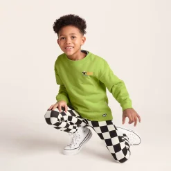 Montadale Kids Shaun the Sheep Crew Sweat - Lime Green