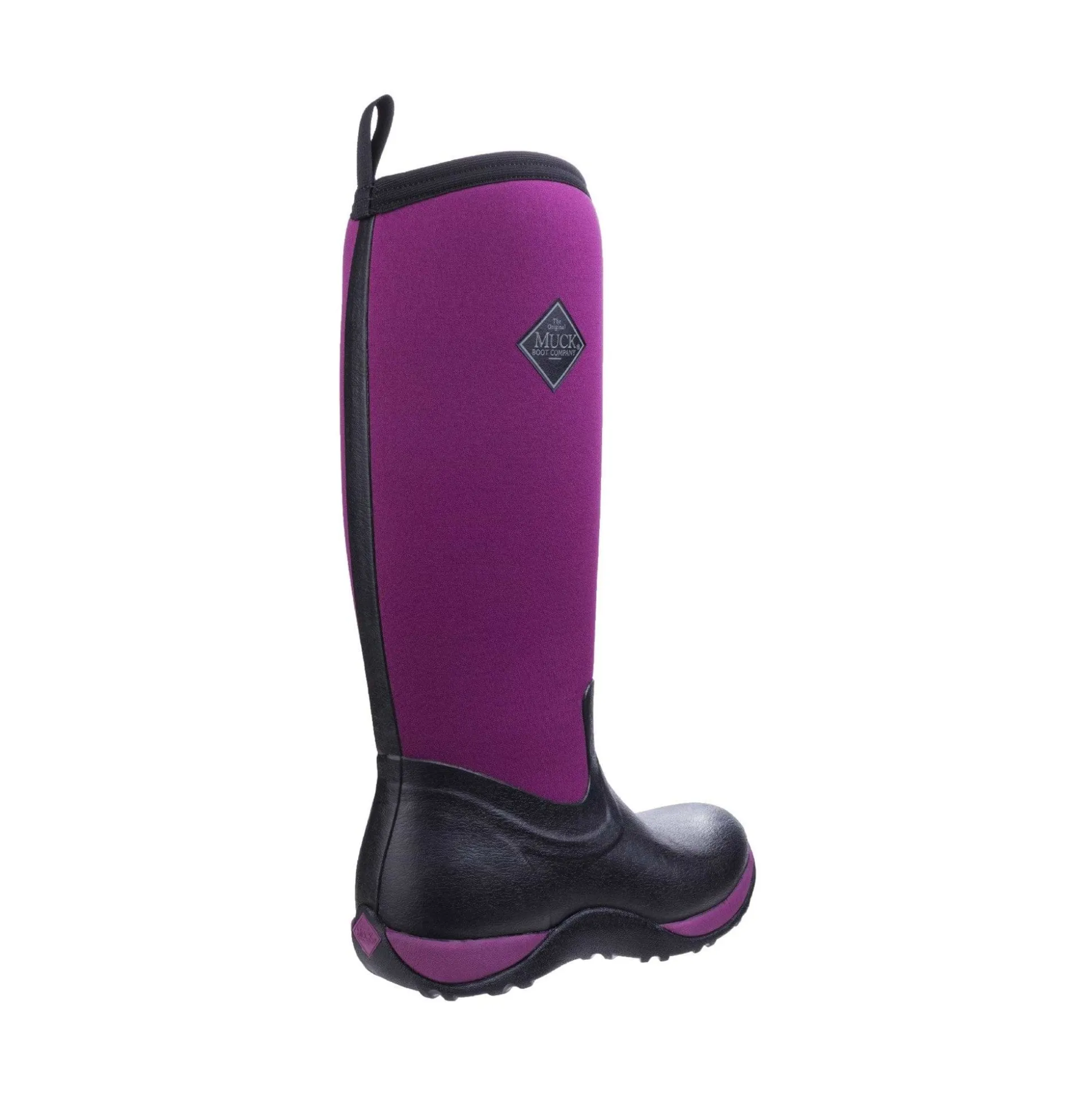 Muck Boots Arctic Adventure Womens Pull On Wellington Boot - Black/Maroon