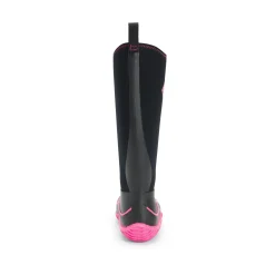 Muck Boots Hale Pull On Womens Wellington - Black/Pink