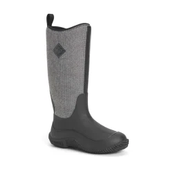 Muck Boots Hale Womens Wellington - Black/Fuzzy Herringbone