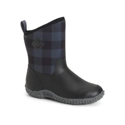 Muck Boots Muckster II Mid Womens Wellington - Black/Grey Plaid